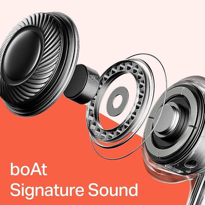 Boat Airdopes Pulse, 50H Battery, ENx Tech, Beast Mode, ASAP Charge, Bluetooth Earbuds, TWS Ear Buds Wireless Earphones with mic -Shadow Black