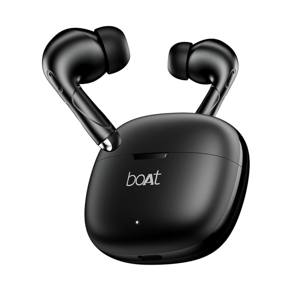 Boat Airdopes Pulse, 50H Battery, ENx Tech, Beast Mode, ASAP Charge, Bluetooth Earbuds, TWS Ear Buds Wireless Earphones with mic -Shadow Black