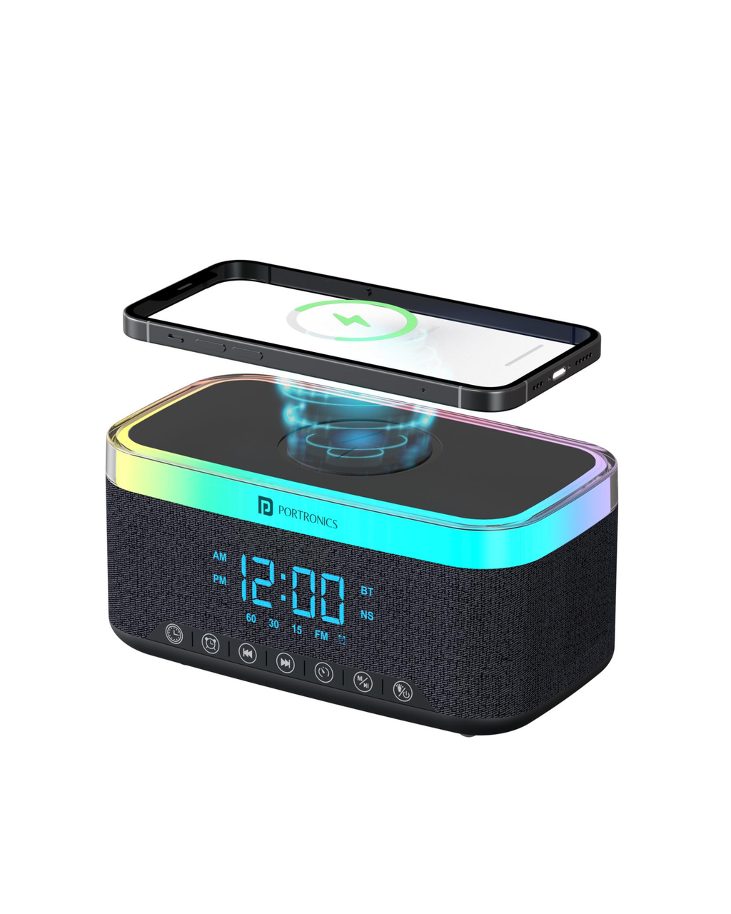 Portronics Trifusion 16W HD Sound Bluetooth Speaker with 15W Wireless Charging